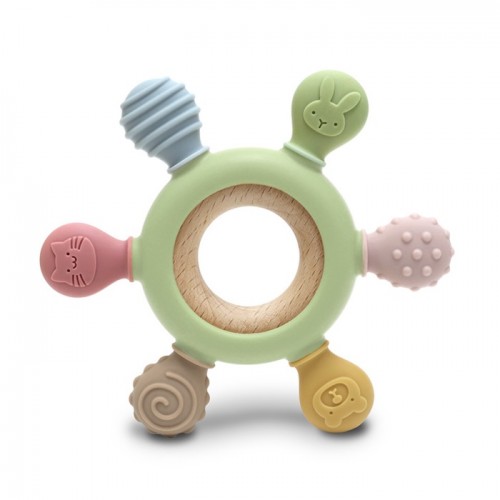 Μασητικό Παιχνίδι Teether_green_ring 7113